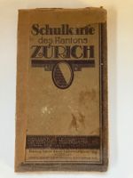 Schulkarte des Kantons Zürich 1920