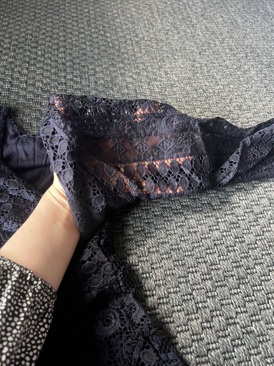 Vestiti: Dunkelblaues Spitzenkleid ca. Grösse S – Usato da Bern venduto da fla_yj25 4