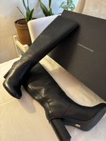 Bottes Tommy Hilfiger cuir noir talons bon état