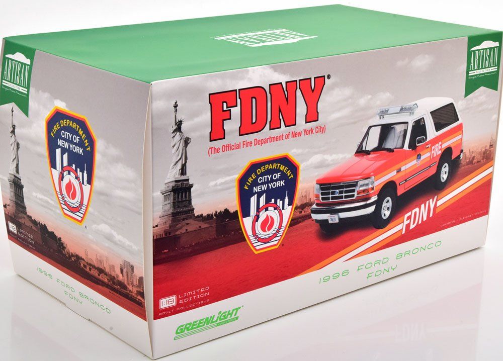 Modèle Réduit Ford Bronco Fdny The Official Fire Department City Of New York 1996
