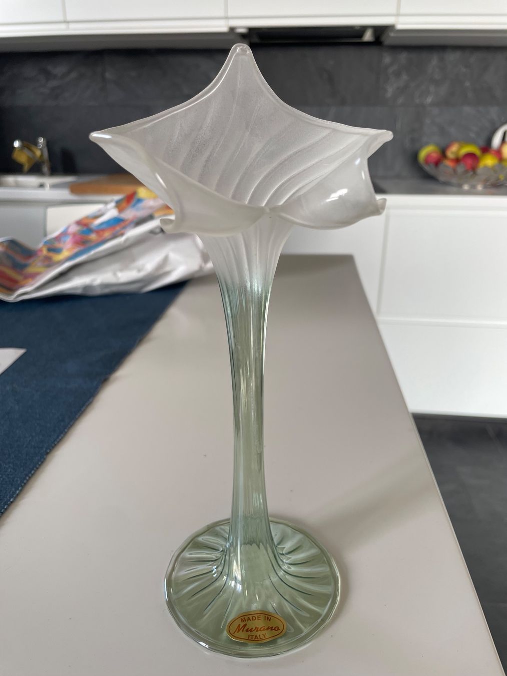 Murano Vasi & Recipienti: Original Murano Glasvase "Calla",Design Raffaele Moretti – Nuovo (secondo la descrizione) da Coldrerio venduto da Theres2004