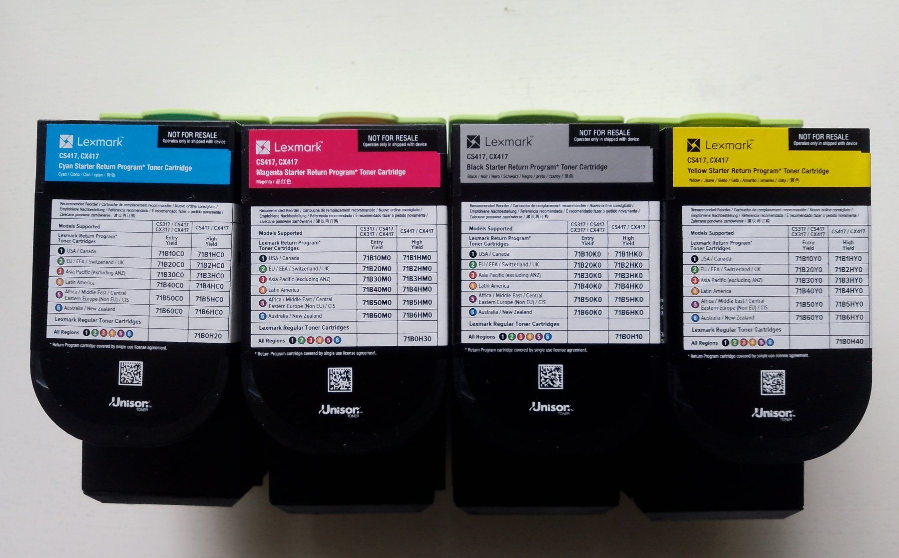 Lexmark Cartucce per stampanti & toner: Original Lexmark Toner für Farbdrucker CS417dn – Usato da Dietlikon venduto da kasino3
