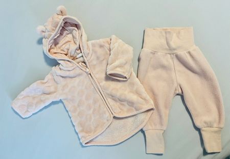 Ensemble bébé polaire rose pâle taille 62