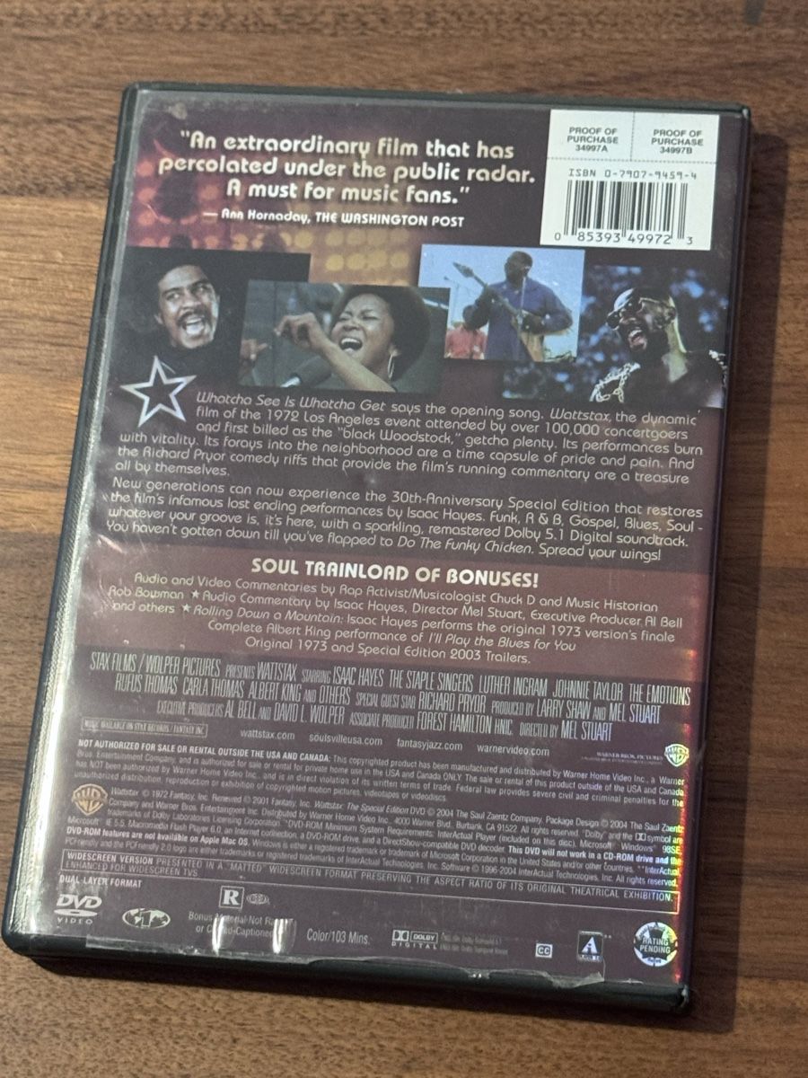 Alle DVDs: DVD Wattstax – Gebraucht aus Grand-Lancy von cyr_n5ky 1