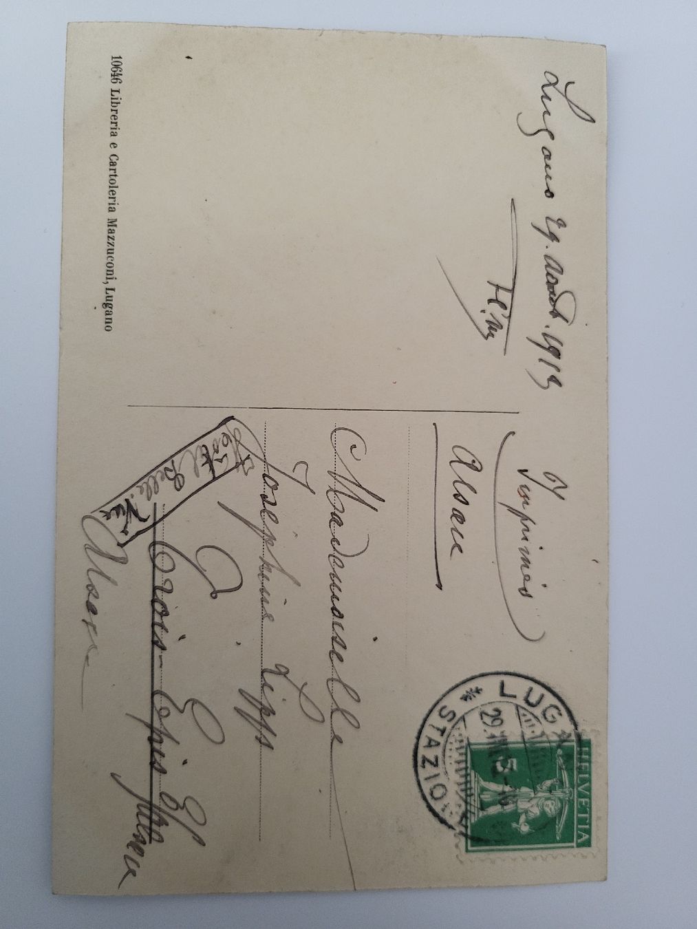 Cartoline postali: Ansichtskarte Lugano Morcote 1913 R36 – Usato da nunningen venduto da mic_88k2 1