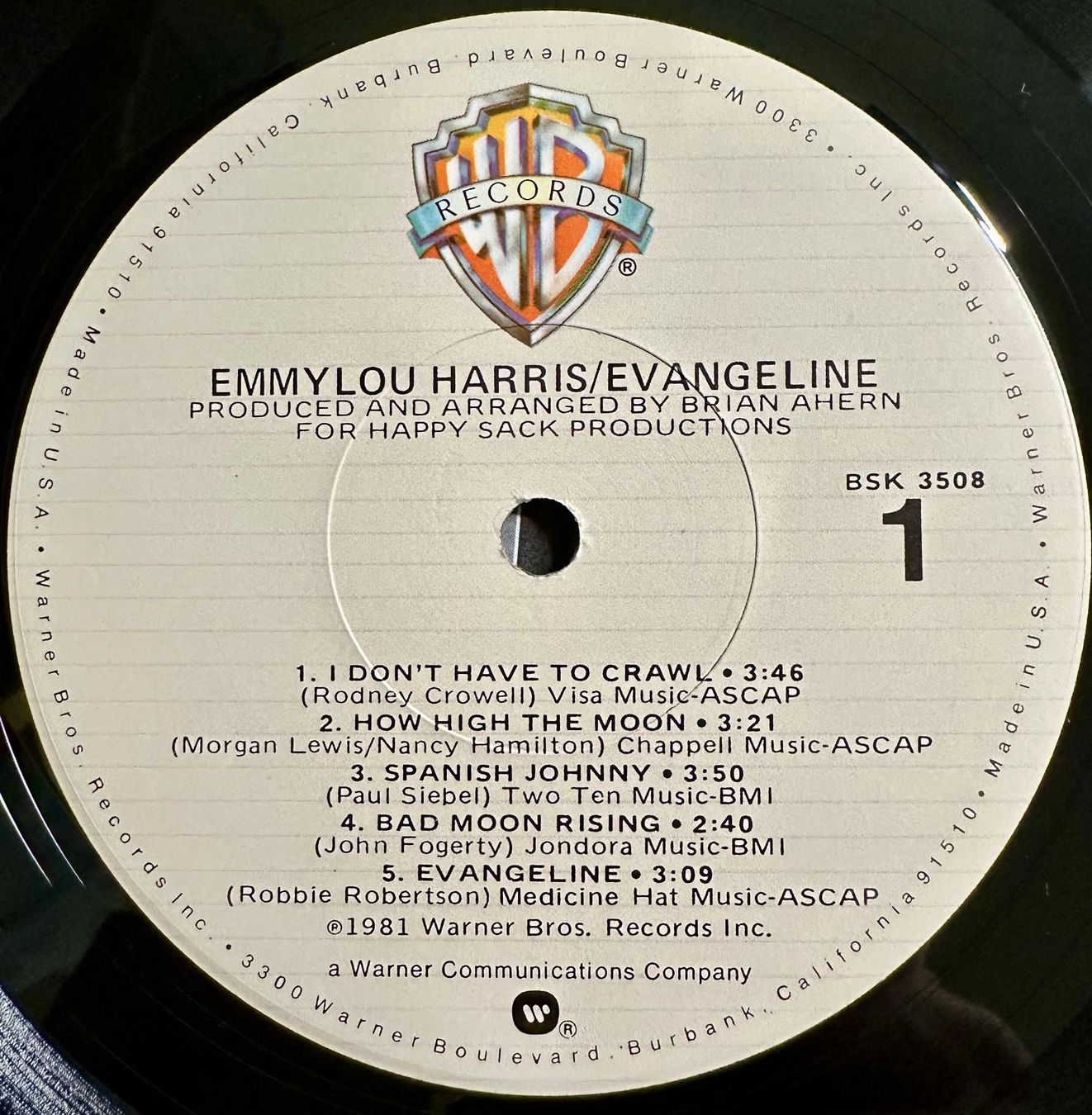 Schallplatten: Emmylou Harris - Evangeline // LP: VG+; Sleeve: VG++ – Gebraucht aus Zürich von saltbee 2