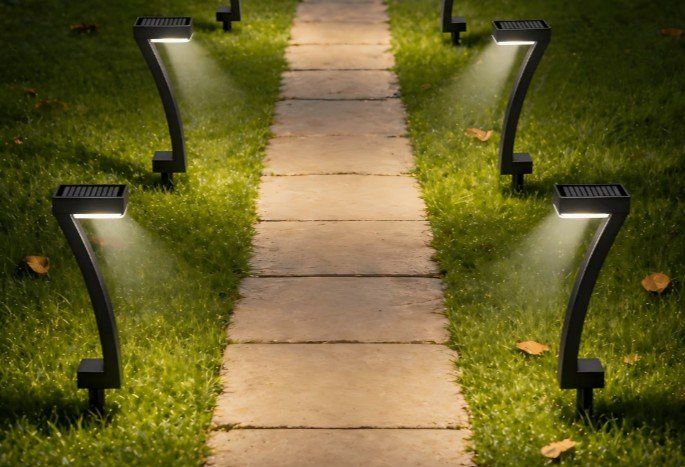 Lampen: 4x Gartenlampe Solarleuchte Wegleuchte Aussenleuchte – Neu und originalverpackt aus Grosshöchstetten von asi_qp5q