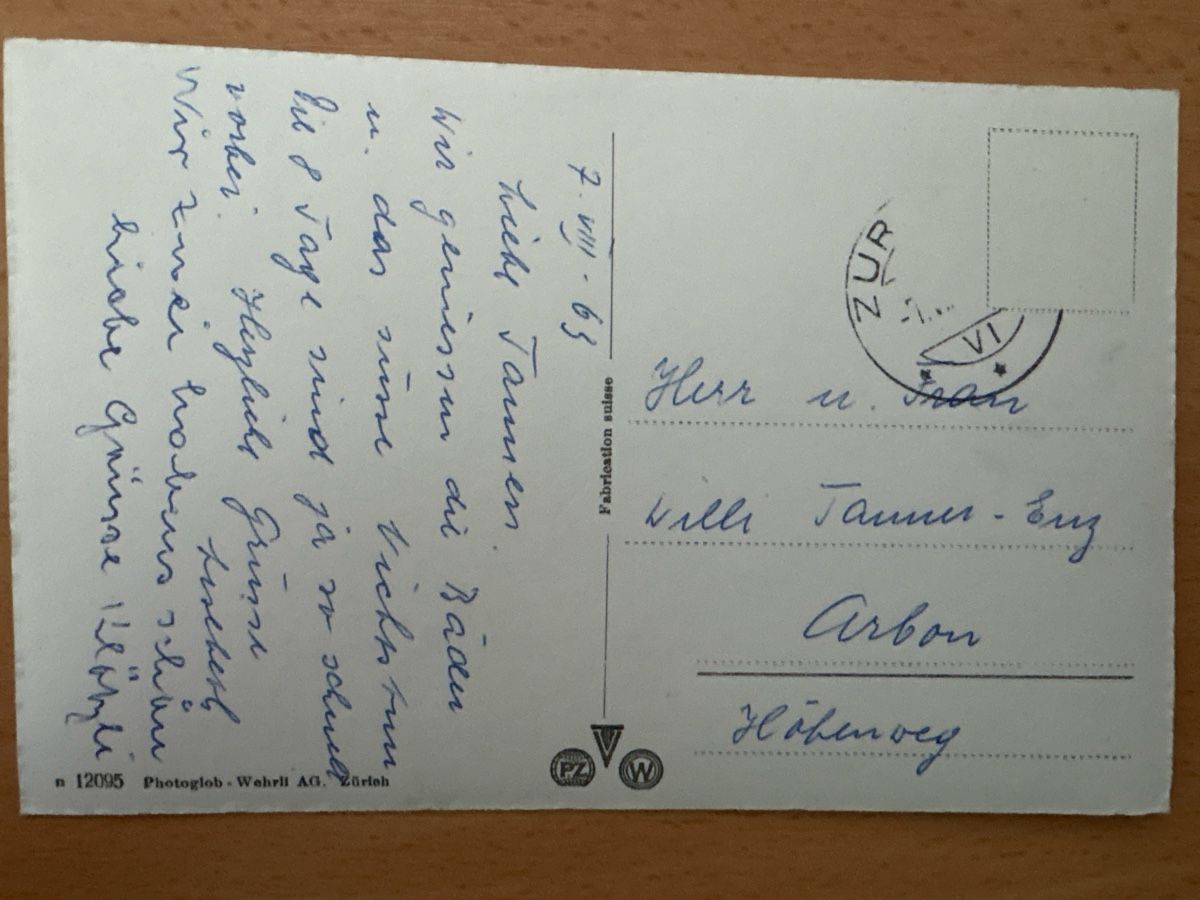 Ansichtskarten: Ansichtskarte Zurzach Schwimmbad/Therme – Gebraucht aus Fislisbach von Badensia54 1