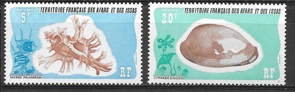 Tutti i francobolli: Afar und Issa Serie 159 - 160 ** 17.11.976 – Nuovo (secondo la descrizione) da Olten venduto da clotaldi