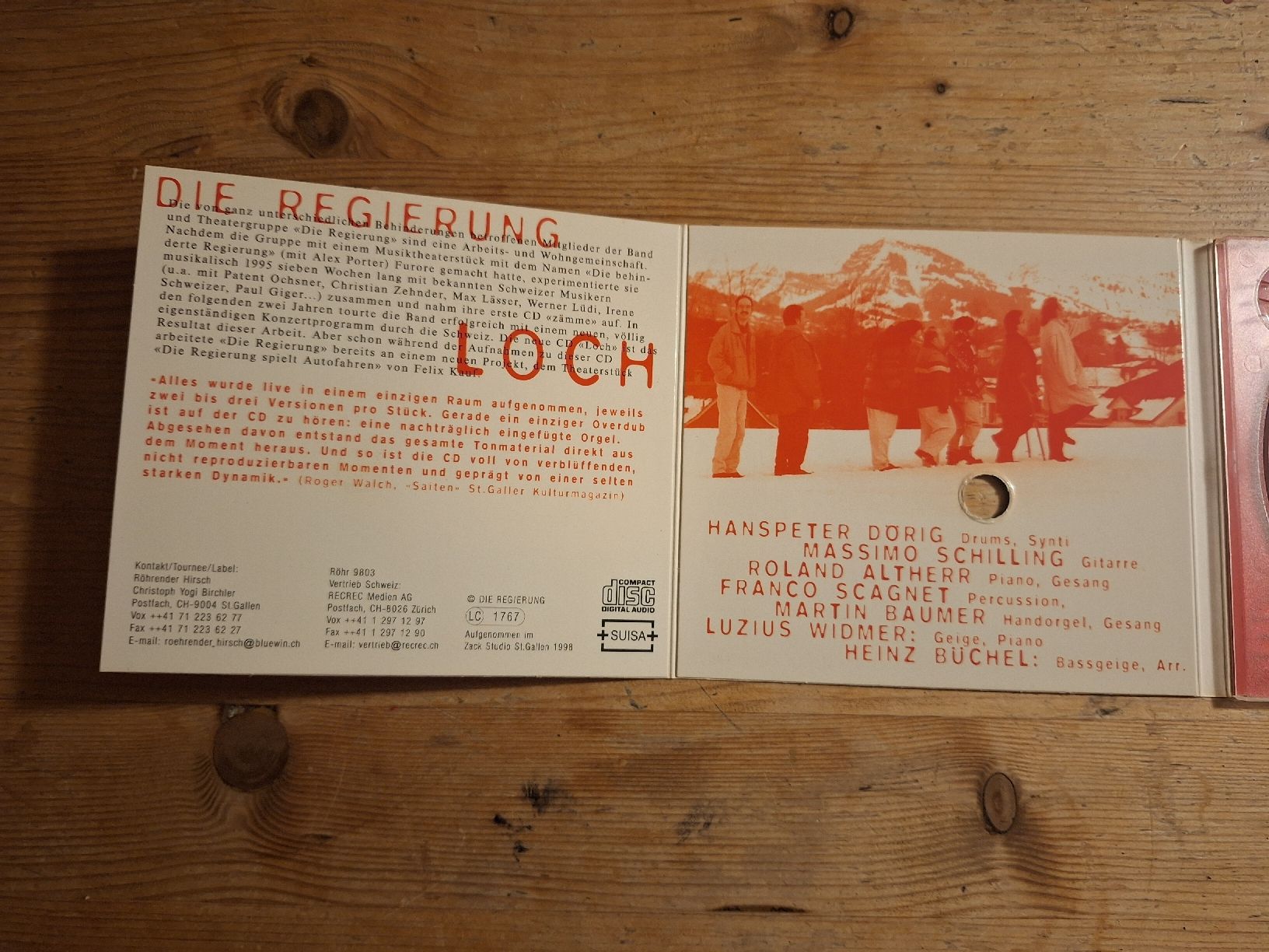 CD: Die Regierung "loch" CH Band – Usato da Schwarzenburg venduto da Ralfi1 3