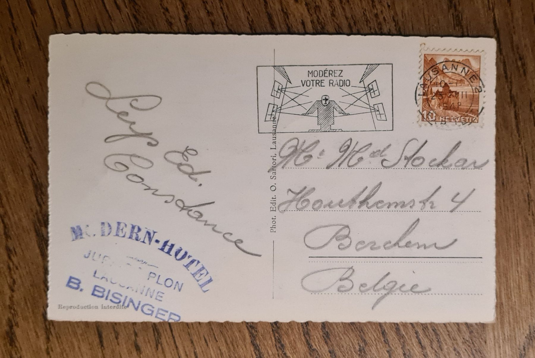 Cartoline postali: Lausanne La Gare 1941 – Usato da Ebikon venduto da Donar50 1