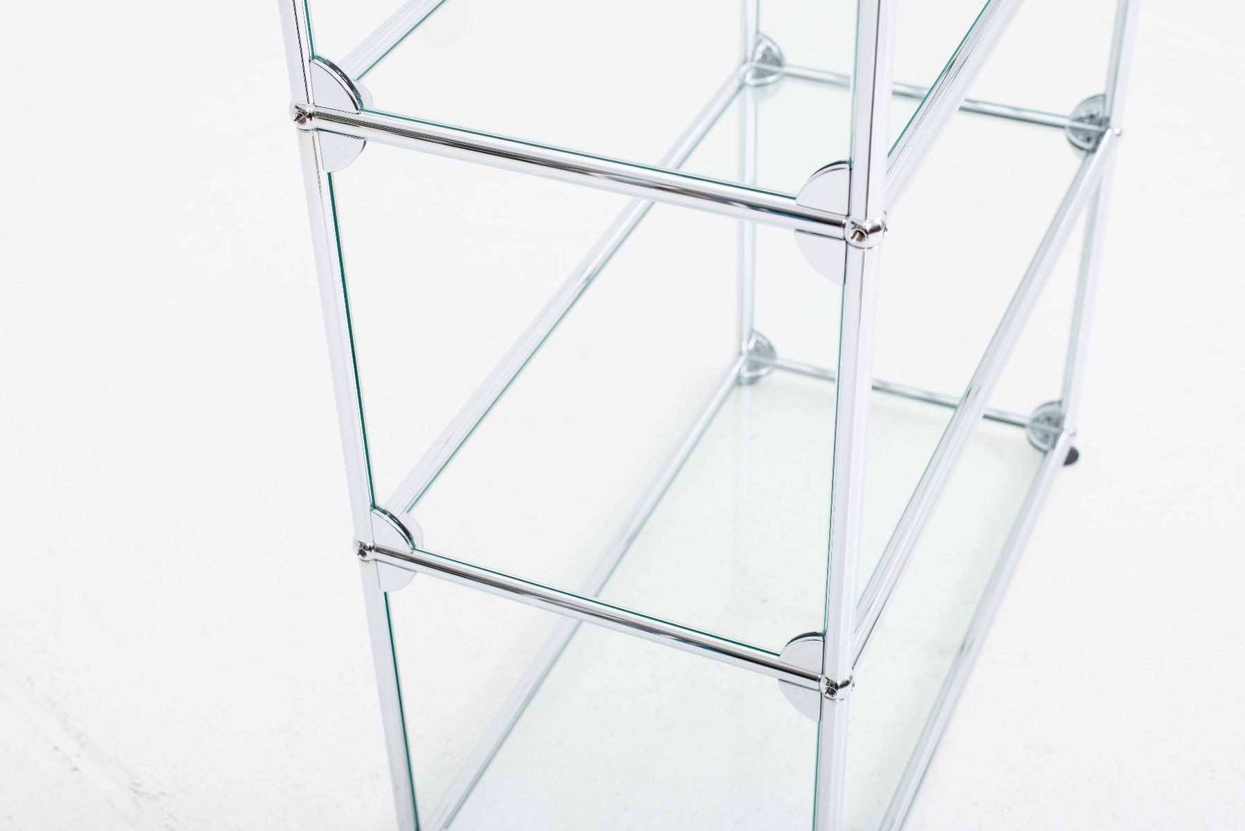USM Scaffali: USM Regal mit Glastablaren und -Seitenelementen – Usato da Zürich venduto da STUZH38 7