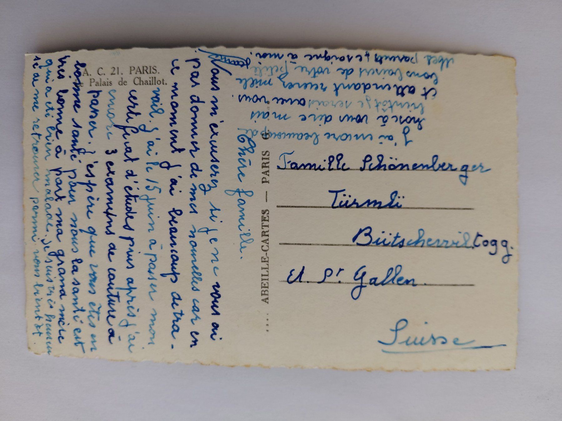 Cartoline postali: Ansichtskarte Palais de Chaillot Paris gebraucht – Usato da Wattwil venduto da yburgler 1