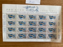 40Fr Flugpost Frankaturware postfrisch ungestempelt Schweiz