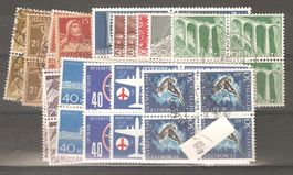 Viererblocks mit Zentralstempel (1x 4 Stempel)