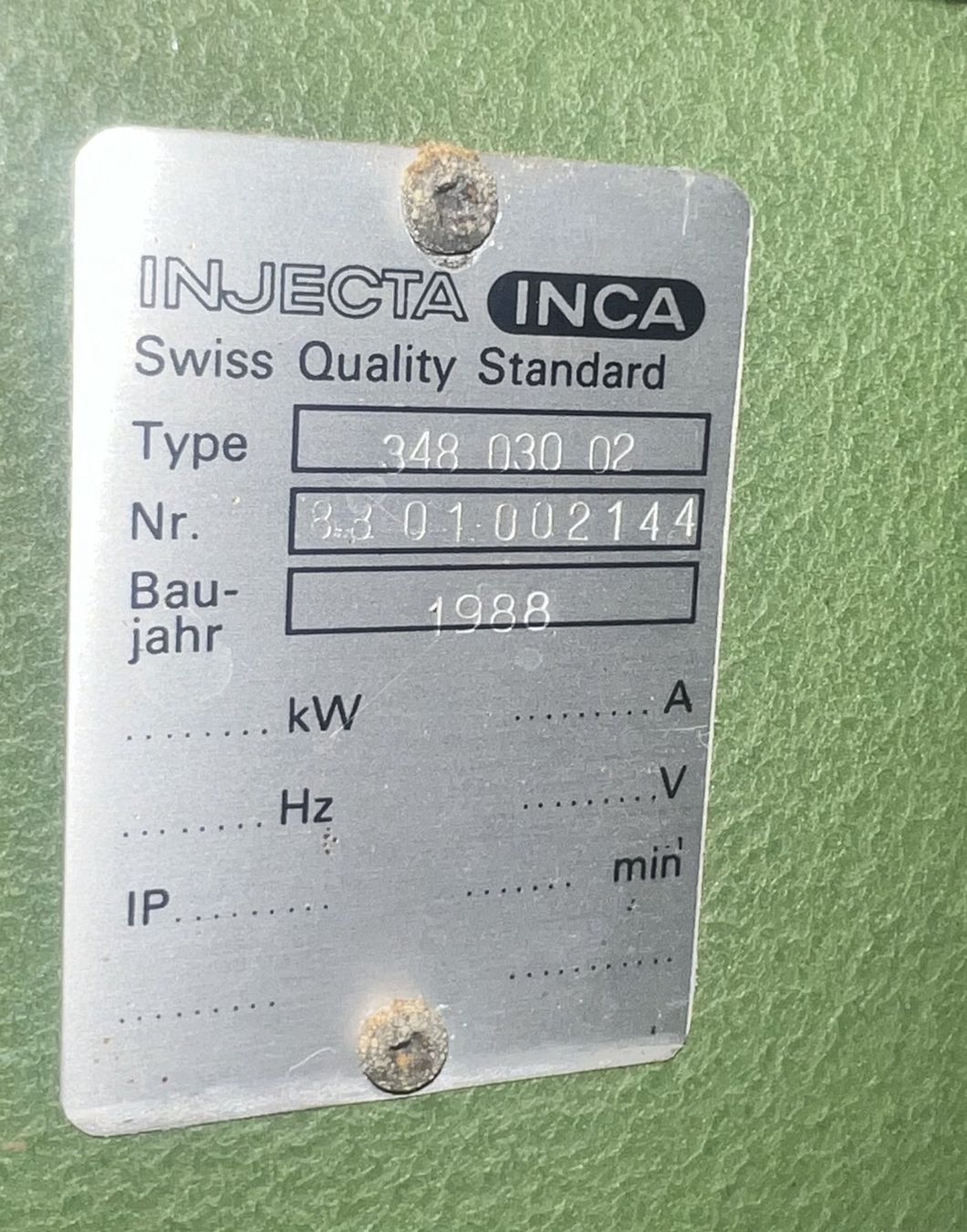 Inca Tutte le macchine: Machine à aspirer INCA – Usato da Neuchâtel venduto da scalpell