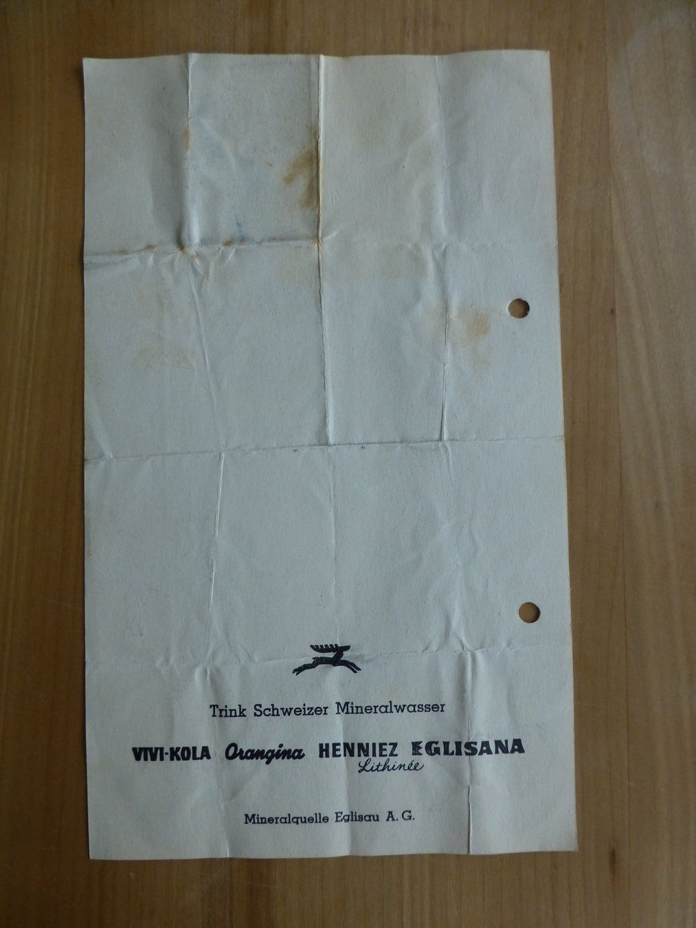 Foto & Immagini: Bettlach. Restaurant St. Urs. Rechnung 1951 – Usato da Bettlach venduto da 1saurer 1