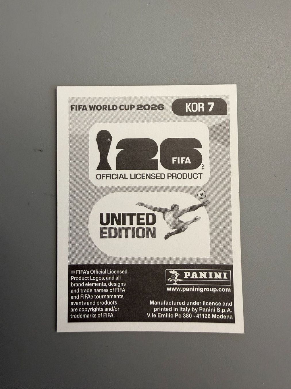 Panini Cartes à collectionner: Panini Korea Hanbeom Lee KOR7 – D'occasion à Liebefeld par Ronaldo-1996 1