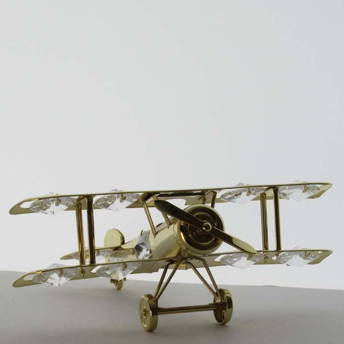 Swarovski Statuette: Flugzeug mit Swarovski  Elements – Nuovo e nell'imballaggio originale da Stein am Rhein venduto da Vitrum8260