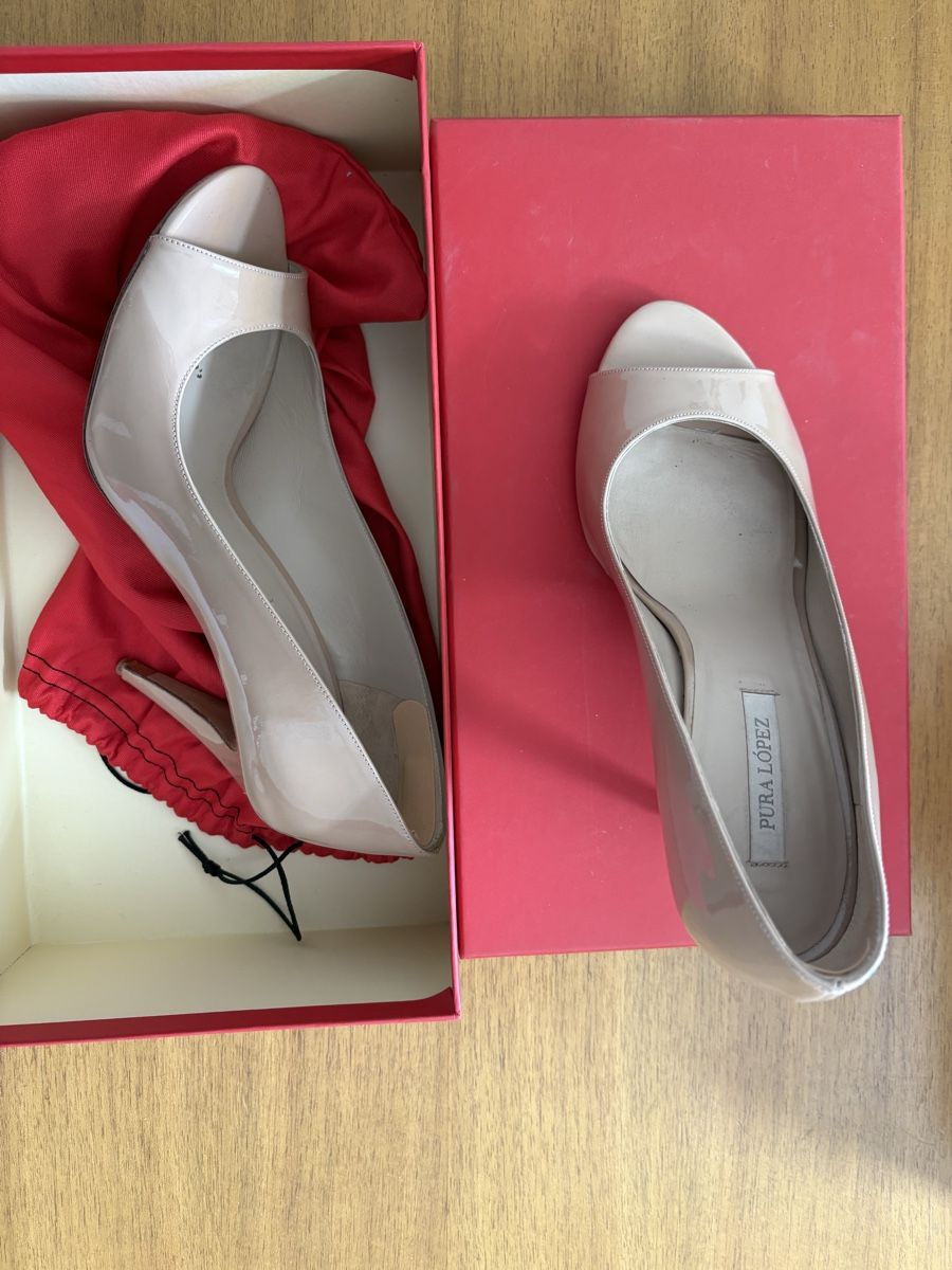 Scarpe da donna: Pumps Pura Lopez Lackleder Nude – Usato da Zürich venduto da honro