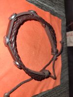 Lederarmband mit Sternapplikation, Neuwertig, Braun, Top!