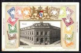 Litho Kaiserslautern, Postamt, Wappen mi