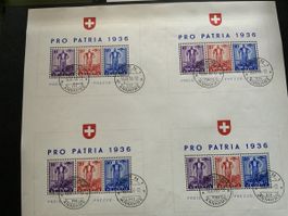 1936 PRO PATRIA BLOCK W8a in einwandfreiem Zustand 
