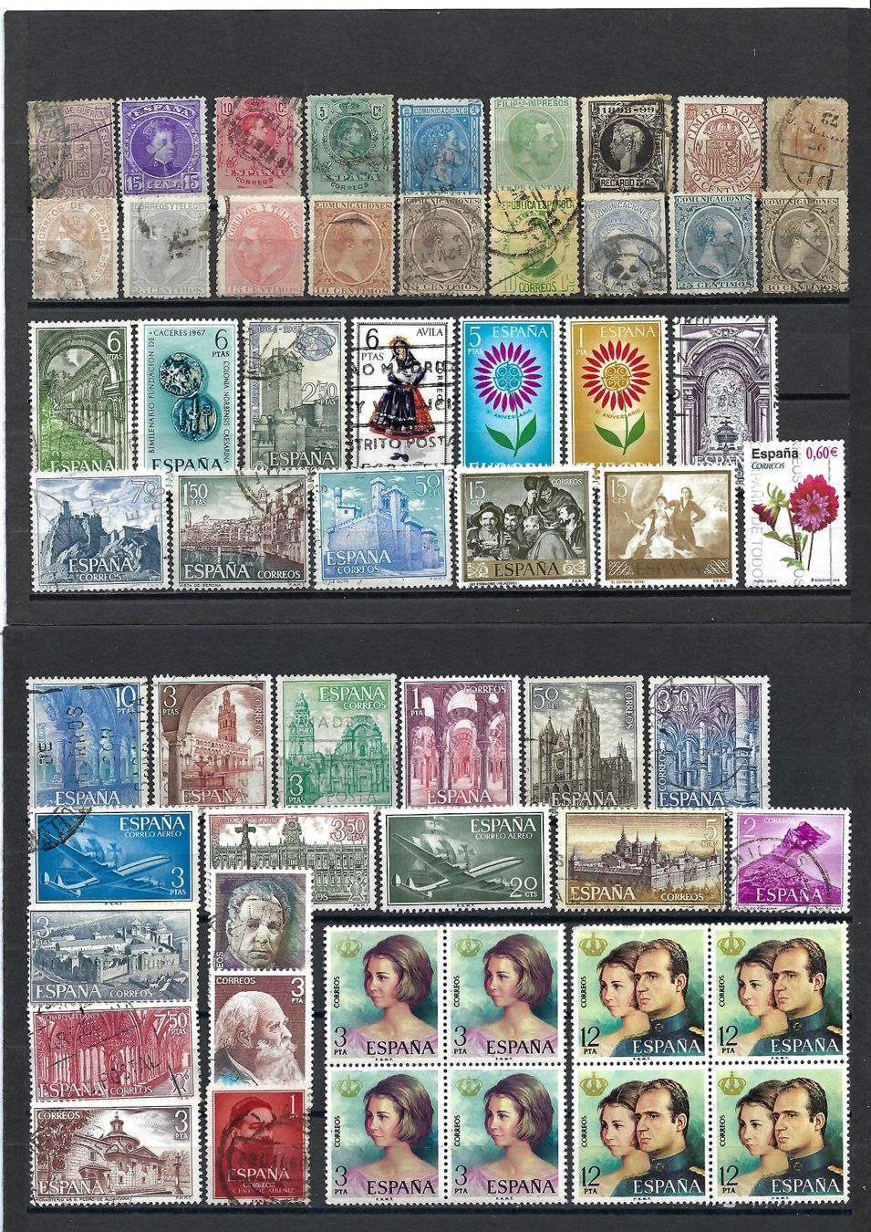 Alle Briefmarken: Briefmarken aus Spanien – Gebraucht aus Bronschhofen von Imsr
