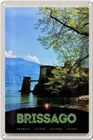Blechschild-BRISSAGO-BUCHT