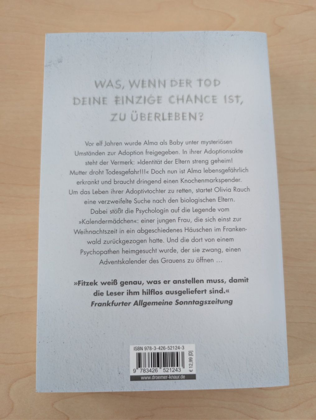 Libri: Fitzek - Das Kalendermädchen – Usato da Spiez venduto da Crazyduck 1