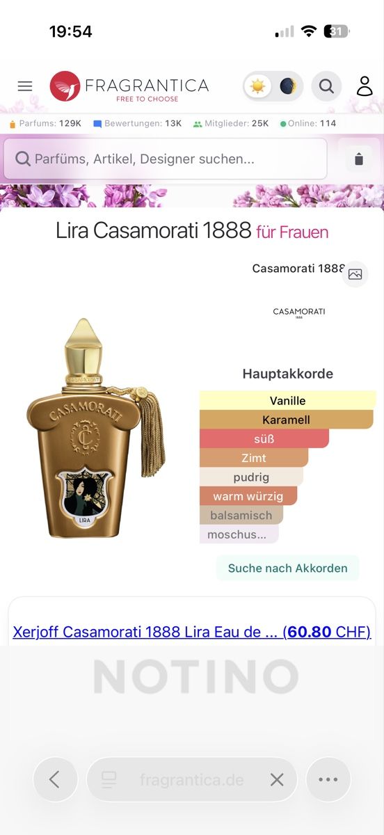 Xerjoff Profumi & Eau de Toilette: Casamorati Lira, 2 ml – Usato da Sursee venduto da nst_czk2 1