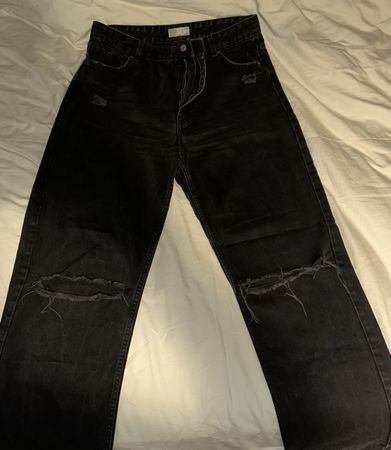 Bershka Jeans, Schwarz, High Waist, Gr. 42- Top Zustand!