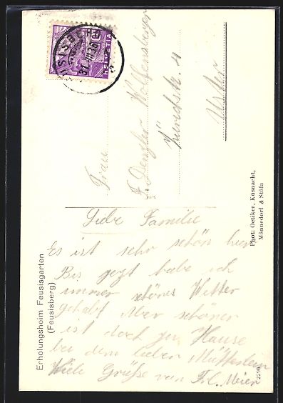 Cartes postales: Feusisberg, Erholungsheim Feusisgarten – D'occasion à Berlin par bartko-reher 1