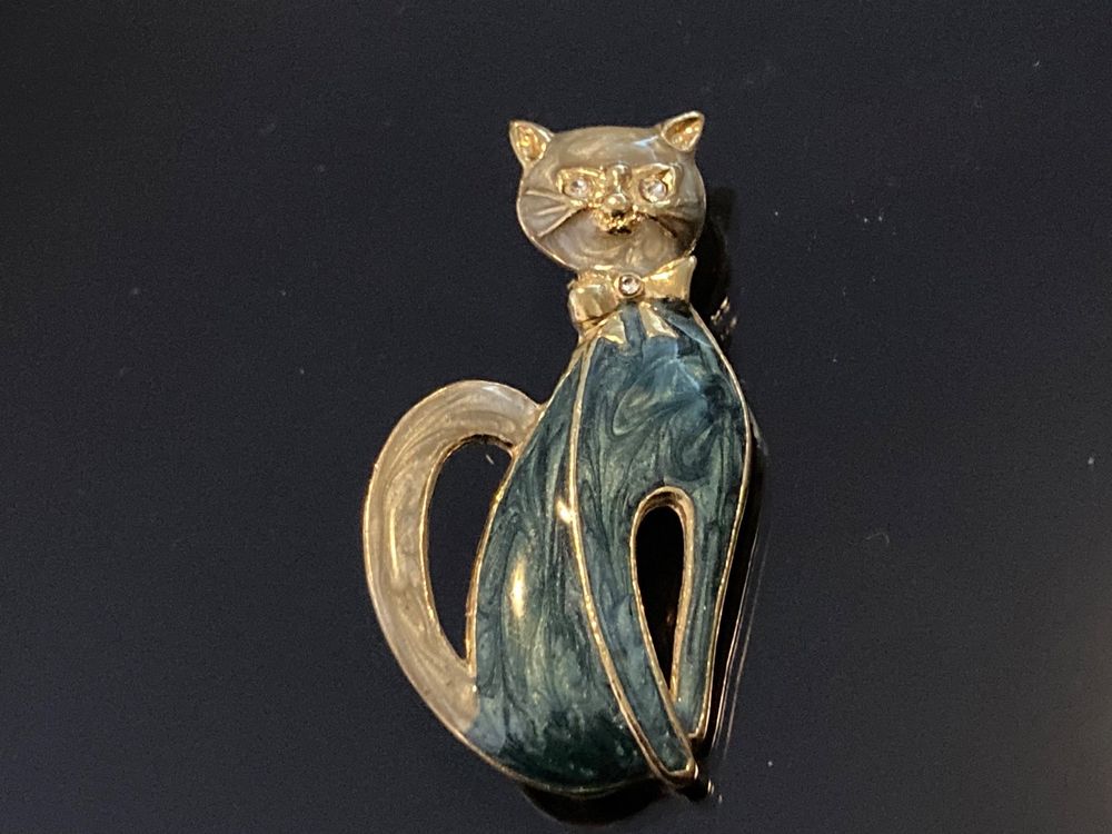Broche Fantaisie Vintage En Métal Doré - Accessoire Rétro Pour Collection