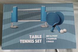 Tischtennis Set mit Netz, 2 Schlägern und 2 Bällen