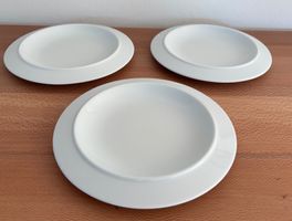 3x ALESSI Desserteller Porzellan "BAVERO" - Serie Tendentse