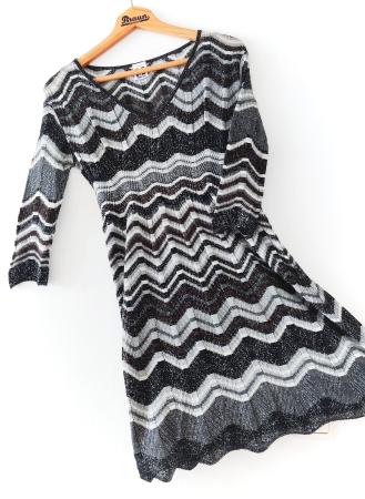 MISSONI Luxus Strick-Kleid Dress Robe Gr.36