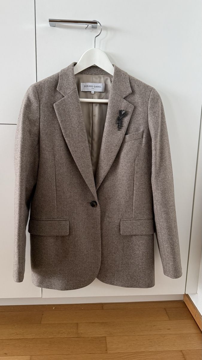 Gérard Darel Giacche: Gerard Darel Blazer, Herringbone Pattern, Size 34 – Nuovo (secondo la descrizione) da Zug venduto da kum_hg98 2