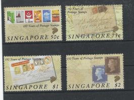 SINGAPUR 1990 ** 150 JAHRE BRIEFMARKEN