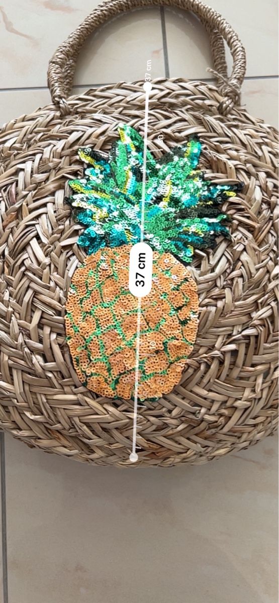 Borse da donna: Strohtasche Ananas / Strandtasche Shopper – Nuovo (secondo la descrizione) da Bottmingen venduto da con_zrf7 3