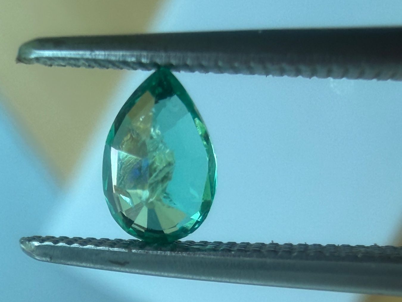 Edelsteine: SMARAGD Tropfen   0.41cts  Ural / Sibirien – Neu (gemäss Beschreibung) aus Seftigen von tigers12 4