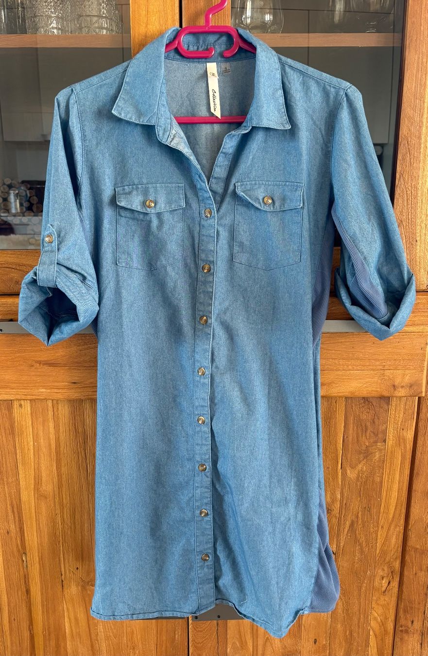 Robes: Kleid/Blusenkleid/ Hemdkleid Jeans mit Einsatz,Gr.S – Neuf (Voir description) à Siblingen par Vany_McDougall 5