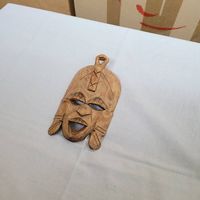 Handgeschnitzte Holzmaske  Afrika Stil  Wanddekoration