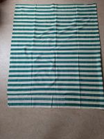 Vintage Stoff, Streifenmuster, Grün/Creme 126x 230