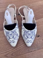 Peter Kaiser Slingback-Pumps blau-weiss, Grösse 36.5