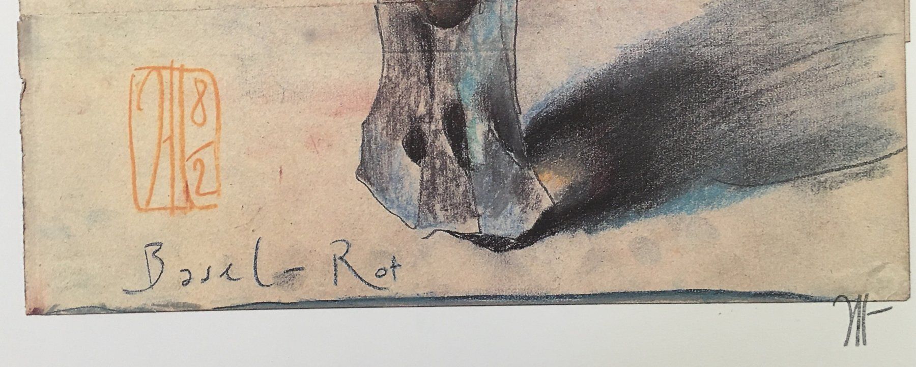 Grafica & Litografie: Horst Janssen     "Basel-Rot"     Farboffset – Usato da Nennigkofen venduto da juhit 4