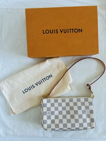 Louis Vuitton Pochette Accessoires Damier Azur Canvas