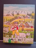 Sommer Mini Bild Kuhe Senn Haus * 68