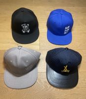 4x Snapback Caps – Verstellbar (One Size) – Wie Neu!
