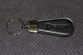 Peugeot Kunst-leder schwarz Schlüsselanhäng
